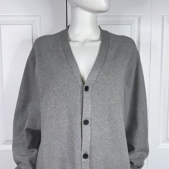 UNIQLO women's gray knit cardigan XL - Picture 2 of 2